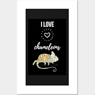I Love Chameleons Posters and Art
